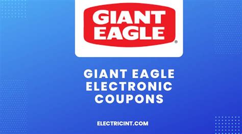 giant eagle electronic coupons|giant eagle digital coupons app.